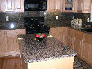 Baltic Brown - Full Height Granite Backsplash