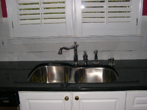 Brazil Black Granite - Stainless Steel Undermount Sink