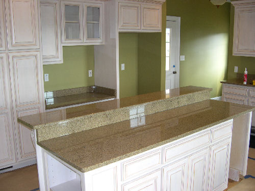 Golden Leaf - Eased Edge - 4" Granite Backsplash