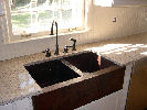Sunset Gold - Eased Edge - Copper Apron Sink