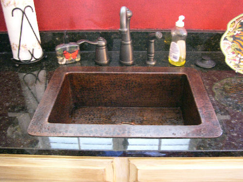 Uba Tuba - Eased Edge - Hammered Copper Sink