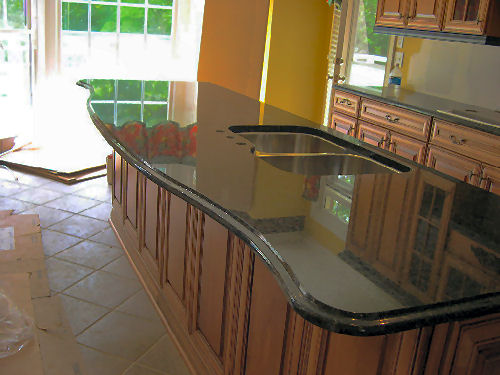 Uba Tuba Granite - Ogee Edge - Special Shape