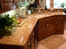 Golden Oak - 1/2 Bullnose - 4" Backsplash